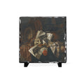 Slate Desk Plaque — Vintage Still Life Art Stone Accent